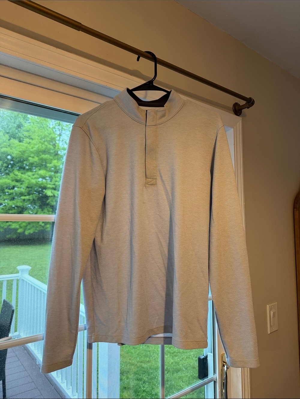 Nike Golf Light Gray Quarter-Zip Pullover